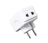 Adaptador de Enchufe de la UE, Adaptador de Viaje Universal con conversión, convertidor de enchufes Internacional para Estudiantes expatriados viajeros Mochila Aeropuerto Hotel