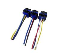 Adaptador de enchufe de relé con cable for coche, enchufe impermeable, relé de 40A disponible, 1 Uds.(One open one closed five legs)