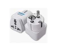 Adaptador de enchufe de viaje universal para Reino Unido, EE. UU., UE y Australia, 250 V 10 A, 2 clavijas redondas, convertidor de pote