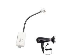 Adaptador de enchufe eléctrico - adaptador de enchufe de 10 a 16 A, convertidor de enchufe de alimentación, adaptador de carga 16 A | Adaptador de viaje de 20 cm de largo, cargador de enchufe estándar