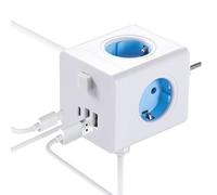 Adaptador de Enchufe Eléctrico - Extensor De Tomas,Adaptador de Viaje USB Portátil con Protección contra Sobrecargas