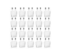 Adaptador de Enchufe Europeo, Adaptador de Enchufe de 20 Piezas de EE. UU. una Europa, Adaptador de Enchufe Europeo de Viaje Tipo C, Convertidor