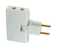 Adaptador de enchufe europeo giratorio, 3 en 1, enchufe extensor de 180 grados para el hogar y los viajes.