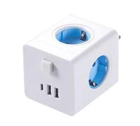 Adaptador de Enchufe | Extensor De Tomas | Adaptador de Enchufe USB Portátil con Protección contra Sobrecargas para Ordenador Portátil Viaje Teléfono Personal