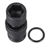 Adaptador de enchufe hexagonal articulado, unidad de 1/2 pulgada para llave eléctrica de 12-24 mm (19 mm)