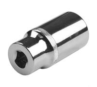 Adaptador de enchufe hexagonal profundo de 3/8 pulgadas para llave de carraca de 824 mm, cabeza de enchufe de acero al cromo vanadio adecuado para uso mecánico y automotriz (24 mm)