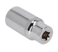 Adaptador de enchufe hexagonal profundo de 3/8 pulgadas para llave de carraca de 824 mm, cabeza de enchufe de acero al cromo vanadio adecuado para uso mecánico y automotriz (22 mm)
