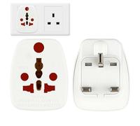 Adaptador de enchufe Inglés, Adaptador Tipo G para EE.UU. A/B, Reino Unido G, Sudáfrica M, India D, Europa C&E/F, Australia I, Italia L y otros países (2 Piezas)