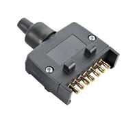 Adaptador de enchufe para remolque, conector plano de 13 pines para vehículos, conector hembra duradero, compacto, plano, resistente al agua, para camping, coche o exterior
