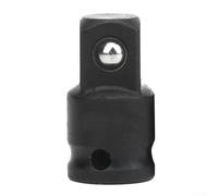 Adaptador de enchufe reductor de 3/8 a 1/4 para juego de llaves de impacto - Adaptador cuadrado de cromo vanadio tratado térmicamente para fijación automática - Negro (1/4 a 3/8)