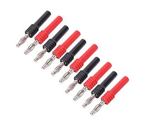 Adaptador de Enchufe Tipo Banana Industrial Buena Conductividad Eléctrica Material Duradero Macho de 4 Mm a Hembra de 2 Mm para Equipos Electrónicos, Células Solares