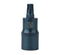 Adaptador de enchufe Torx de 1/2 pulgada T30-T70 tratado térmicamente cromo vanadio para llave de carraca, herramienta mecánica profesional, diseño antideslizante, 55 mm (T50)