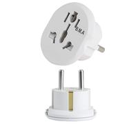Adaptador de Enchufe Universal 2 Unidades, Adaptador de Viaje EU para China, Alemania, Reino Unido, Seguro con Protección Infantil para Smartphone Portátil Afeitadora