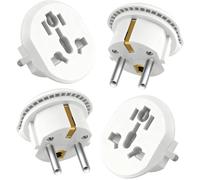 Adaptador de enchufe universal, adaptador de enchufe inglés a Francia, adaptador de enchufe internacional a Francia, adaptador universal para Europa, Reino Unido, Estados Unidos, Suiza, Japón, China