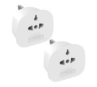 Adaptador de Enchufe Viajero,Enchufe de Pared Par | Convertidor Estándar UK con Fusible 13A para Malasia Singapur Vietnam Cámaras Portátiles