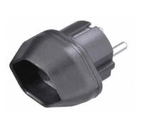 Adaptador de enchufe Vivanco VVTRAVADCH-SCH Tipo F a Tipo J (CH) Negro