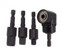 Adaptador de enchufes con adaptadores de taladro de vástago hexagonal giratorio de 360 grados, broca de destornillador de ángulo de 105 grados