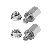 Adaptador de Enganche para Buje de Bicicleta, Adaptador de Eje Pasante M10x1.0, Conector Universal para Remolque de Bicicleta.