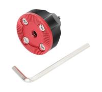 Adaptador de engranaje de aluminio ligero con tornillo de posicionamiento común de 3/8 pulgadas para accesorios de fotografía cinematográfica, adaptador de fotografía