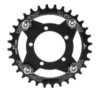 Adaptador de Engranaje de Rueda de Cadena de Plato de Bicicleta 104BCD 32T para Motor de Accionamiento Medio Bafang