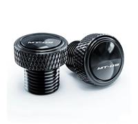 Adaptador de Espejo Accesorios para Motocicleta M10 X 1,25, Tapones para Agujeros De Espejo, Tornillos Y Cubiertas para MT09 2021 2022 2023 2024(Nero)