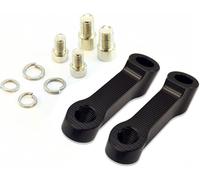 Adaptador de espejo de motocicleta de aluminio M10 M8 CNC fresado 1 par de extensiones de espejo de motor Kit de espejo retrovisor para vehículos eléctricos