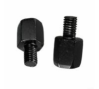 Adaptador de espejo retrovisor de motocicleta hembra a macho de 8 mm, convertidor de aluminio negro para motocicleta y actualización de visión trasera