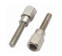 Adaptador De Espejo Retrovisor para Motocicleta Y Scooter, Rosca Macho-Hembra Derecha, Tornillos Alargadores Y De Elevación. Soporte De Extensión