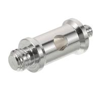 Adaptador de Espiga 1/4 a 3/8 Rosca Hembra de Aluminio Plata | Diseñado para Fotógrafos y Videógrafos, Montaje Seguro de Accesorios, Uso Flexible en Exteriores y Rigging Fotográfico