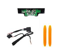 Adaptador de estación de carga USB de 3 puertos para coche, compatible con tablet MP3 para modelos de 2 puertas y 4 puertas, instalación de tablero de instrumentos ABS y extensor USB automotriz