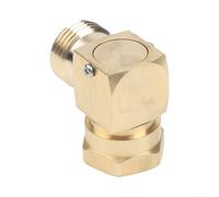 Adaptador de estación de llenado de buceo DIN G5/8-14 a conector hembra de rosca NPT de 1/4 para regulador e inflador SCBA de latón de alta presión 3000 PSI (2 piezas)
