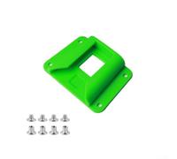 Adaptador de estante de plástico para bloques portadores delanteros Brompton, fijación segura con tornillos y tuercas, sin taladrar (verde)