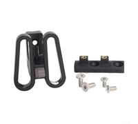 Adaptador de estante delantero plegable para bicicleta hecho de aleación de aluminio 6061 para modelos Brompton y Dahon con sistema de liberación rápida Color negro (negro)