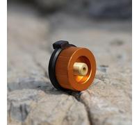 Adaptador de estufa de camping de aleación de aluminio para quemador dividido con tubo, conector de cabeza de recipiente de gas para senderismo al aire libre, suministros de cocina de picnic