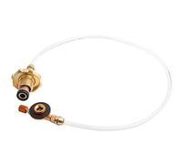Adaptador de estufa de gas Conector de tanque de gas Adaptador de recarga Ligero Portátil Sin fugas Uso seguro Conecte la botella de gas del tanque plano para acampar al aire