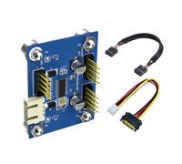 Adaptador de expansión de doble puerto USB 2.0 de 9 pines para PC, factor de forma pequeño, no requiere alimentación externa