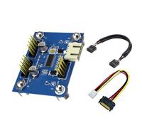 Adaptador de expansión de doble puerto USB 2.0 de 9 pines para PC, factor de forma pequeño, no requiere alimentación externa, placas base de PC, convertidor de cabecera USB