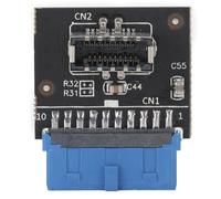 Adaptador de expansión para conversión de USB 3.0 a 3.1, puerto USB completo con conexión estable y diseño reversible para conectores de panel