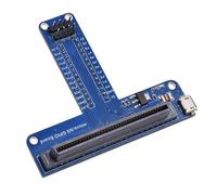 Adaptador de expansión tipo T para placa de pruebas Microbit. Interfaz de programación gráfica Python para BBC Microbit.