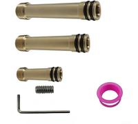 Adaptador de extensión de brazo de ducha de cobre para codo de pared K-98350 - Ajuste de latón macizo con rótula giratoria para cabezal de mano - Rosca estándar del Reino Unido de 98,5 mm (juego A)