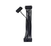 Adaptador de extensión de Cable de fuente de alimentación dual de 30CM, ATX 20 + 4, 24 pines, fuente de alimentación, extensor de arranque de sincronización, convertidor elevador ADD2PSU ( Size : 30cm