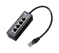 Adaptador de extensión de red de 4 puertos con cable Ethernet para integración de dispositivos
