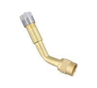 Adaptador de extensión de válvula de neumático de cobre, adaptador de vástago de válvula en ángulo para motocicleta, coche, scooter eléctrico, conector de herramienta de inflado de cubo de rueda de