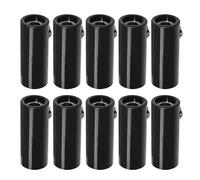 Adaptador de extensión del conector del acoplador del zócalo hembra del plátano de 4mm a(Black 10PCS)