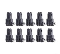 Adaptador de extensión giratorio, paquete de 10 soportes de plástico con brazos ajustables, para cámaras de acción y deportes de vlogging