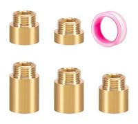 Adaptador de extensión hexagonal, válvulas angulares, construcción de latón, resistente a la erosión, acoplamiento de latón pequeño para montaje en pared, conector roscado a prueba de fugas
