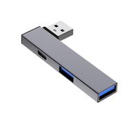 Adaptador de extensión USB 3.0 de velocidad USB a tipo C + 2 puertos USB con puerto USB 3.0 USB 2.0 para una amplia compatibilidad