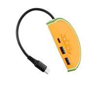 Adaptador de extensión USB C con 2 adaptadores USB 3.0 + tipo C para carga eficiente de dispositivos, tabletas, portátiles y teléfonos móviles