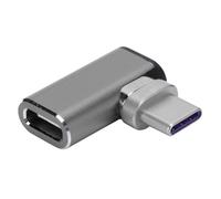 Adaptador de extensión USB C de tamaño compacto, diseño reversible en ángulo izquierdo con carga de potencia escalable y construcción de