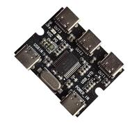 Adaptador de extensión USB tipo C 1 entrada 3 transferencia de datos multipuerto carga rápida viaje USB tipo C extensión